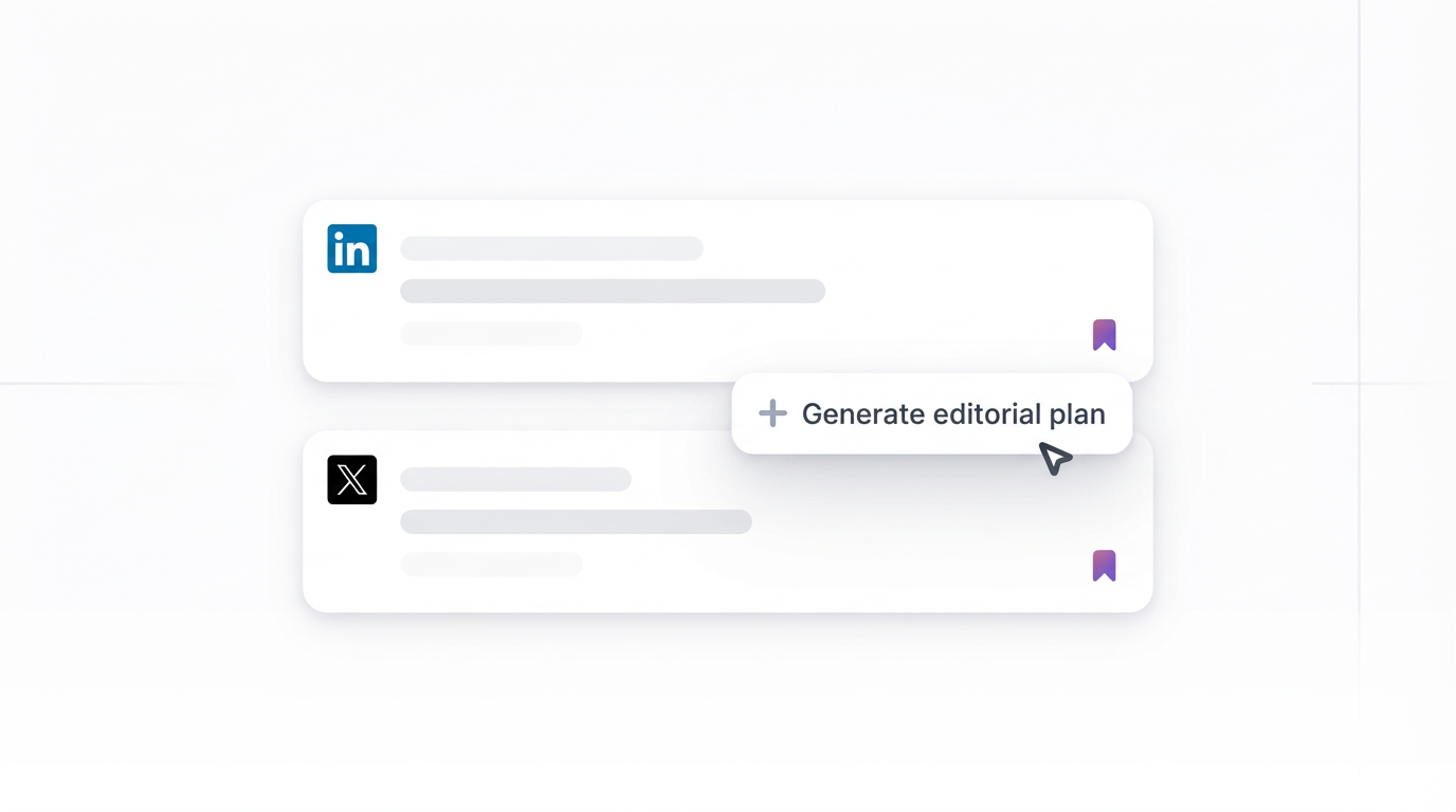 Generate editorial plan